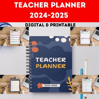 Teacher Planner 2024-2025 | Digital & Printable Lesson Teacher Binder
